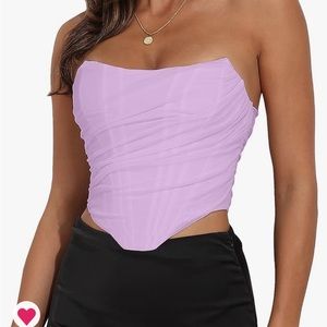 NWT Lavender Corset Top